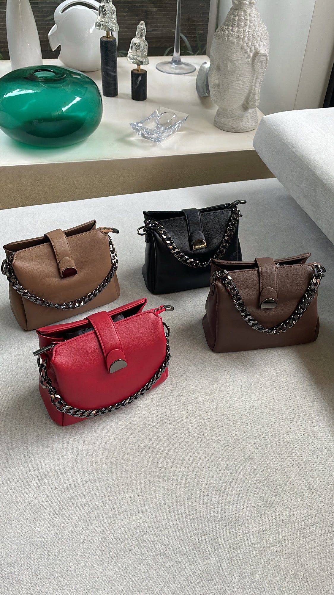 Caramel Chain Shoulder Bag