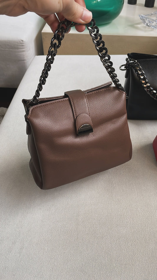 Premium Chocolate Chain Shoulder Bag