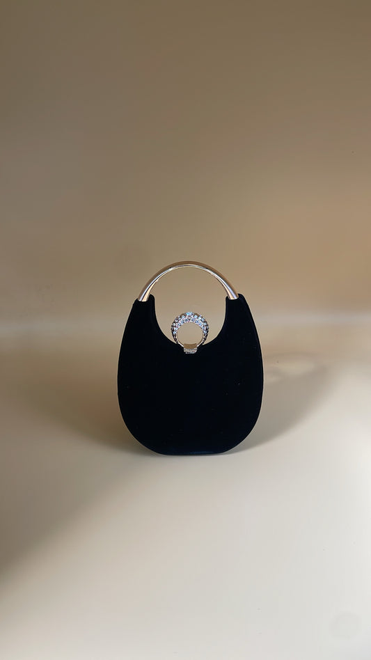 Black Velvet Evening mini Clutch