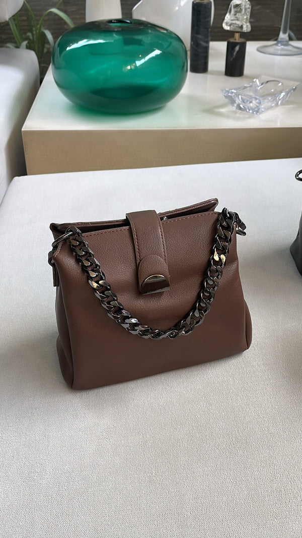 Premium Chocolate Chain Shoulder Bag