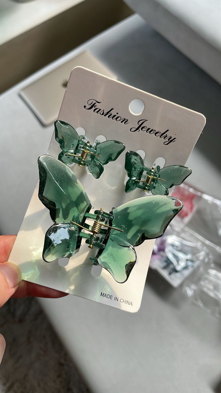 Chain Chic Butterfly Hair Claw (3 clips inside)