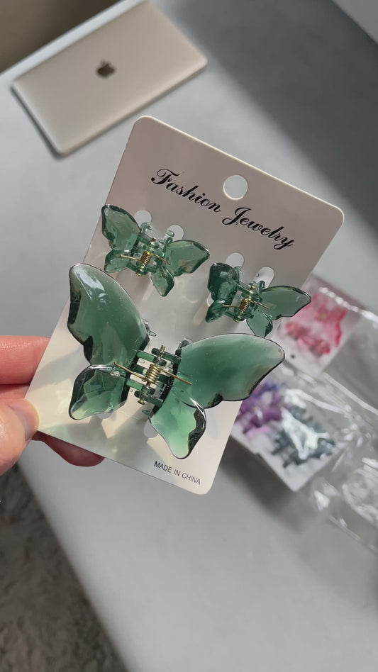 Chain Chic Butterfly Hair Claw (3 clips inside)